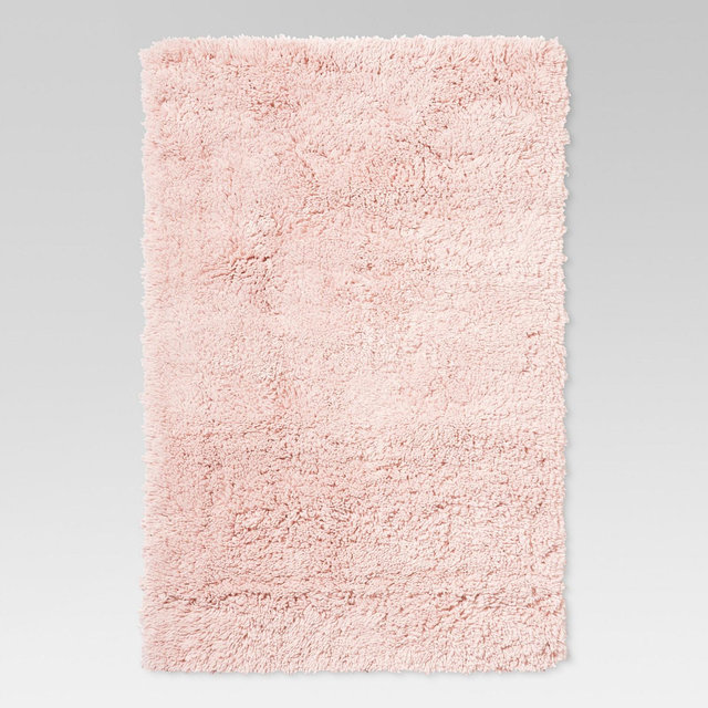 4'x5'6" Plush Shag Washable Accent Rug Pink - Room Essentials™
