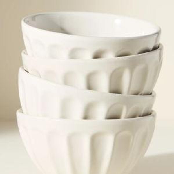 The Latte Stoneware Cereal Bowls, Set of 4: Amelie Edition