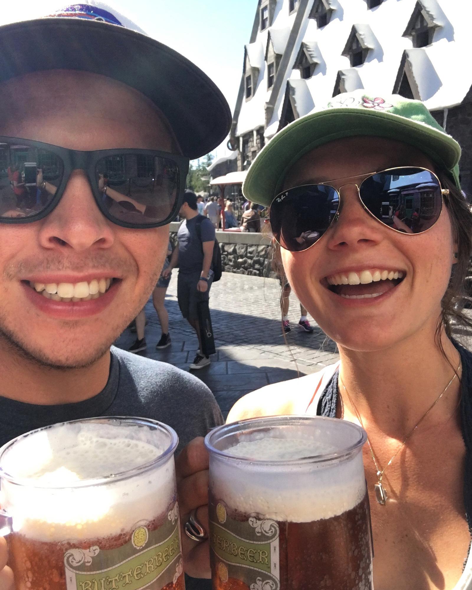 Butter beer in Hogwarts land - we will stick to beer! 2016