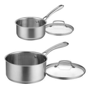 Cuisinart Classic 4pc Stainless Steel Saucepan Set (1.5qt & 3qt)