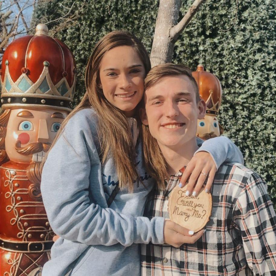 This was the Christmas ornament Aden made for me when he proposed