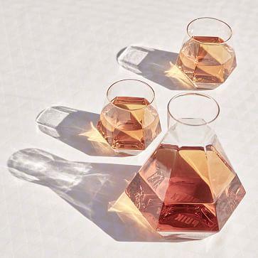 Puik Designs Faceted Radiant Drinking Glasses (Set of 2)