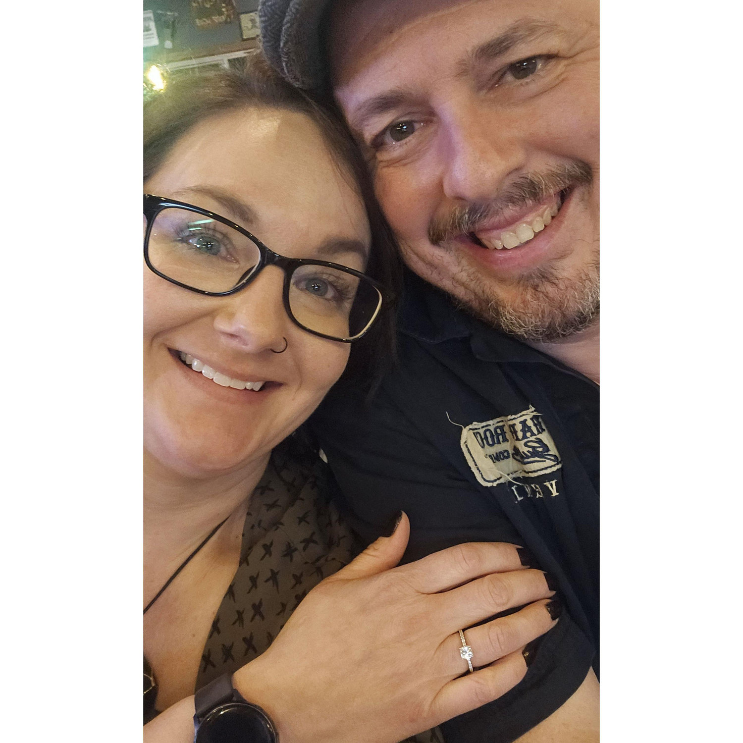 New Years: our first "ring" pic 😍