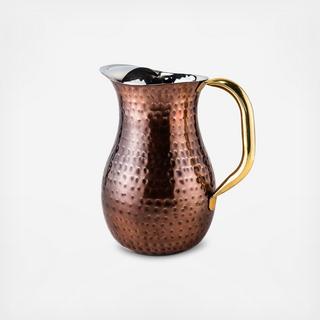 Antique Hammered Water Pitcher