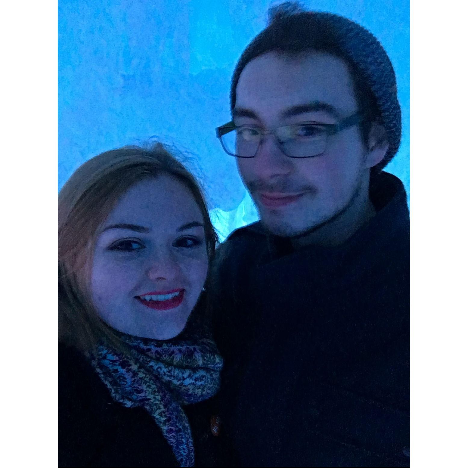 February 2018: Our first big trip together to the Ice Castles