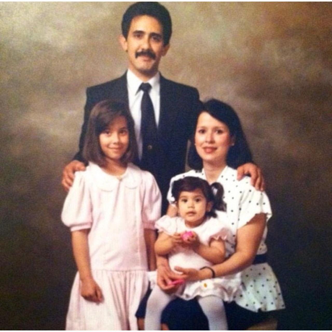 Jackie's family, she is the little baby!