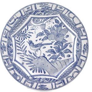 Gien Oiseau Bleu Dinner Plate