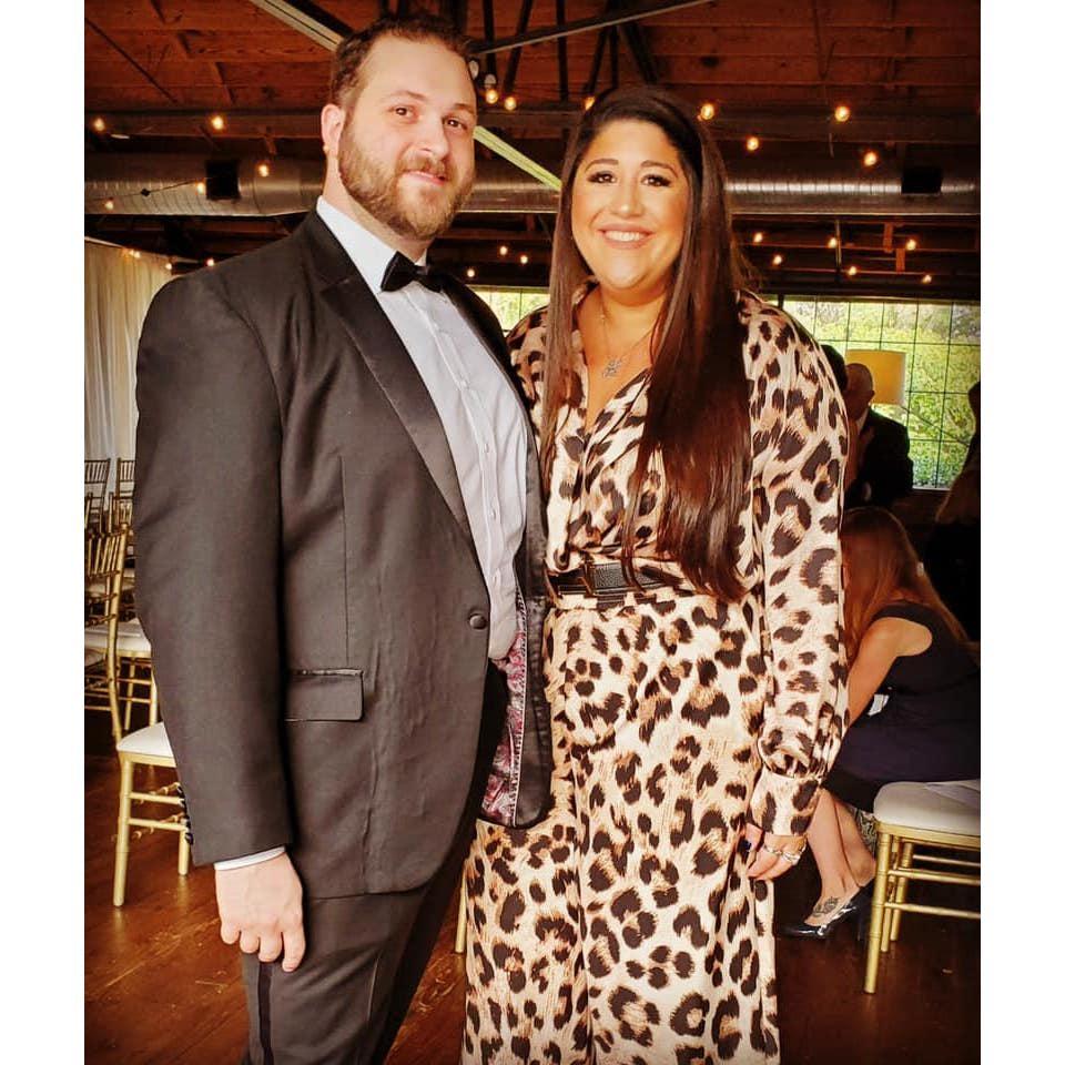 Celebrating his sister's beautiful wedding!