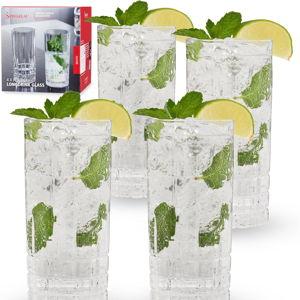 Spiegelau Perfect Serve Longdrink Glass Set of 12 - Highball Cocktail Glasses European-Made Crystal, Dishwasher Safe, Professional Quality Cocktail Glass Gift Set - 12.3 oz
