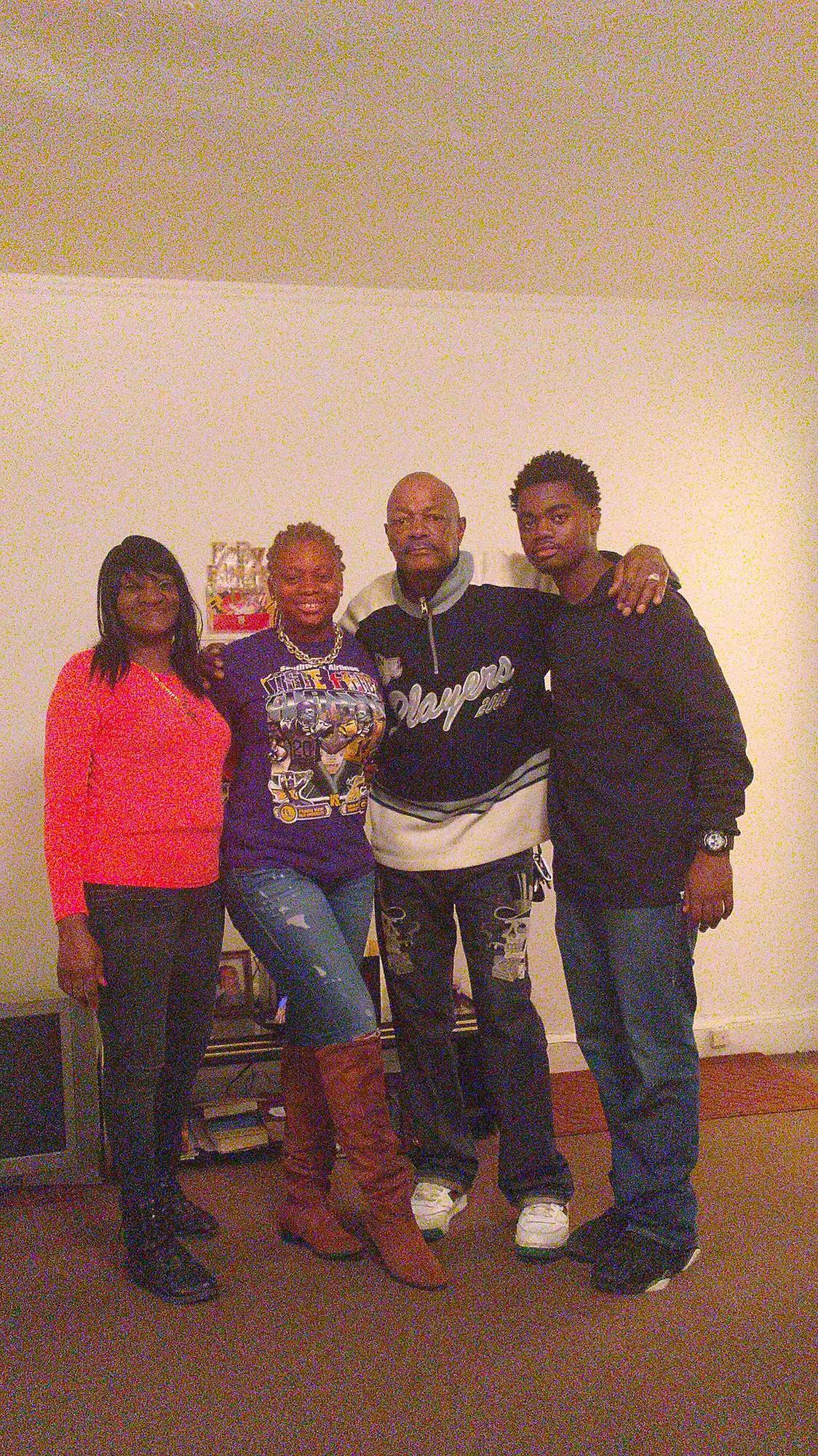 Grandma Lisa, Kyla, Granddaddy and Lester when they visited Detroit