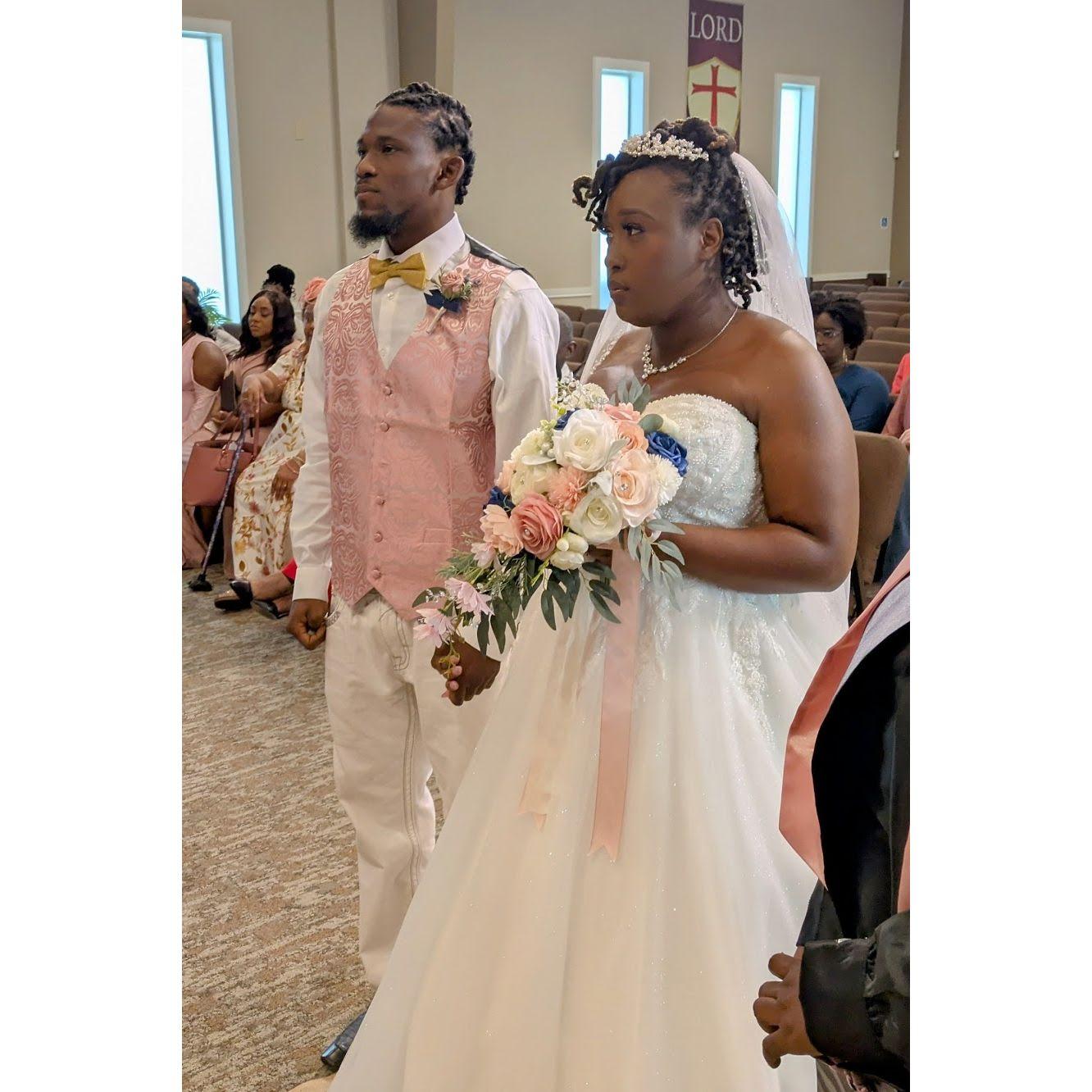 Who gives this Bride to this Man?