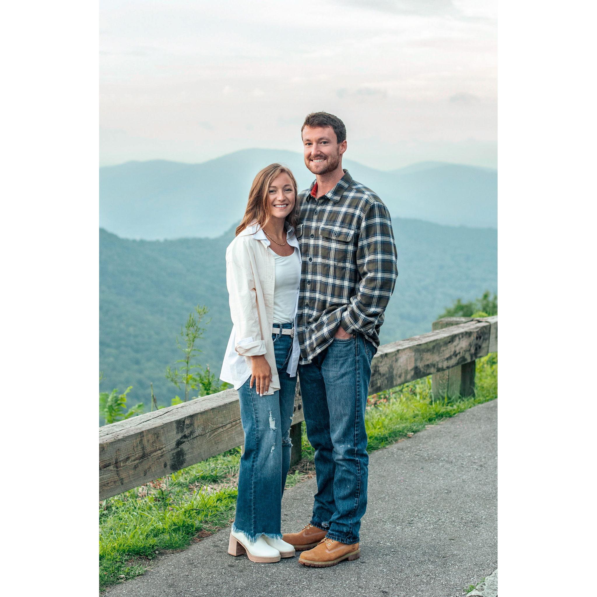 We had our engagement photos taken during a weekend trip to Asheville, NC.