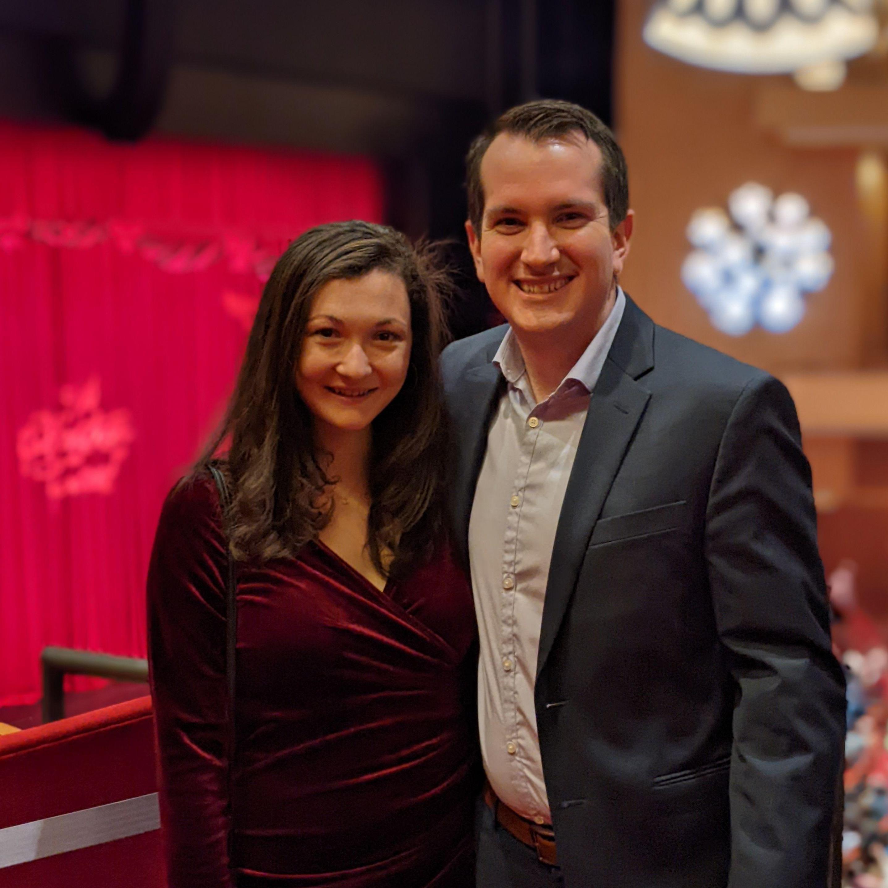 Our first play together at DPAC, saw Ira David Wood's "A Christmas Carol!"