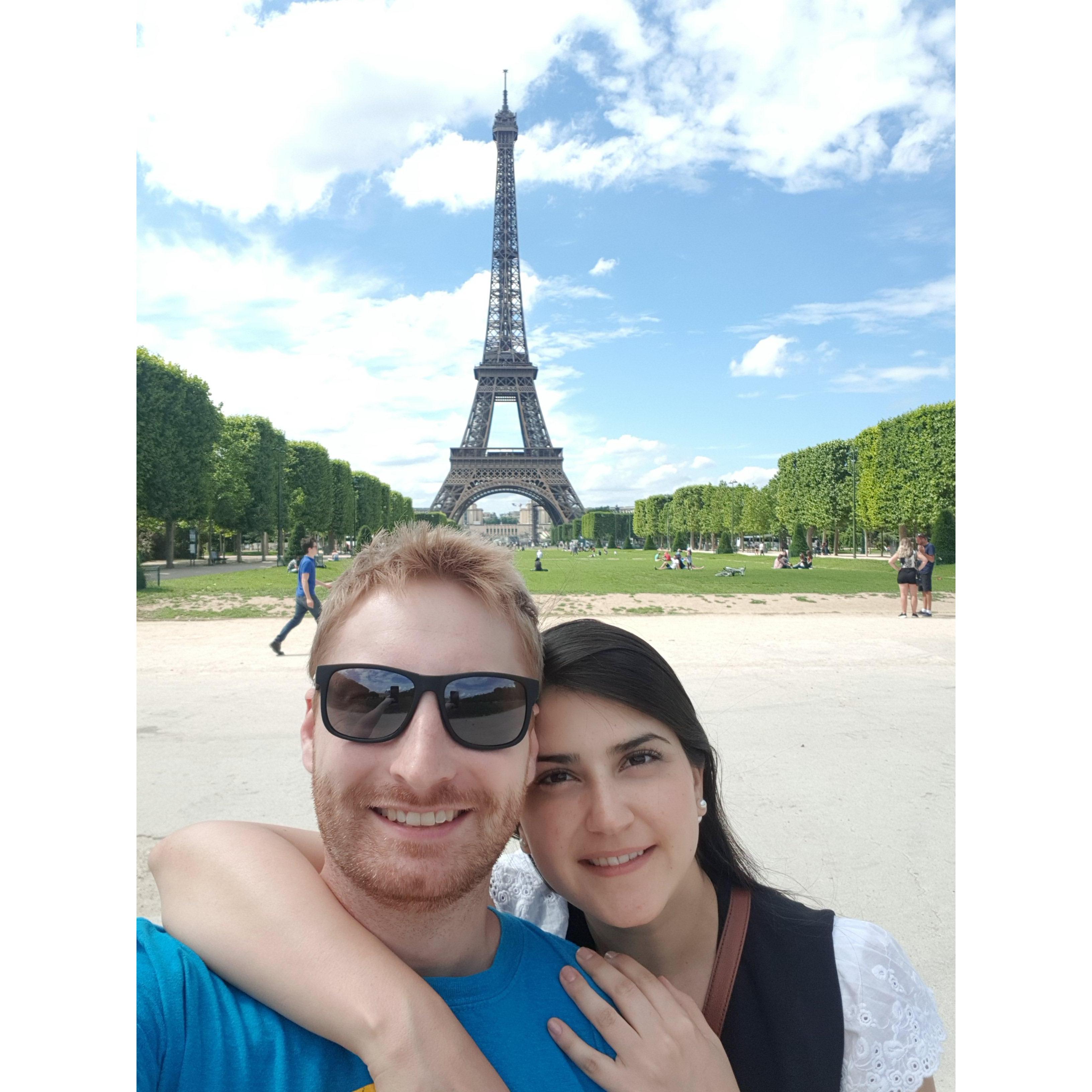 Our euro trip together. Selma thought he was going to propose in Paris but... he had a better plan