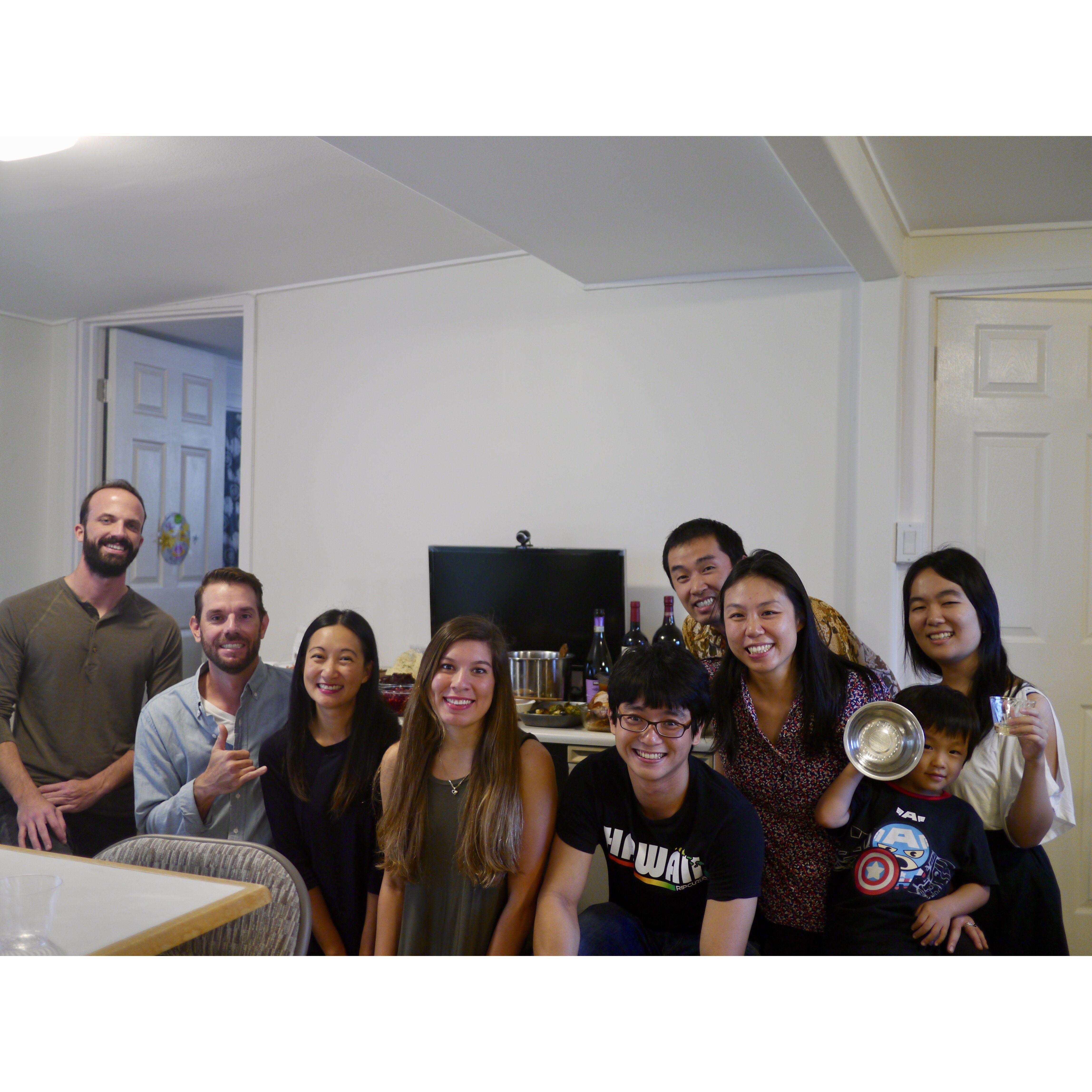 The very first time we met... at a thanksgiving dinner :)
