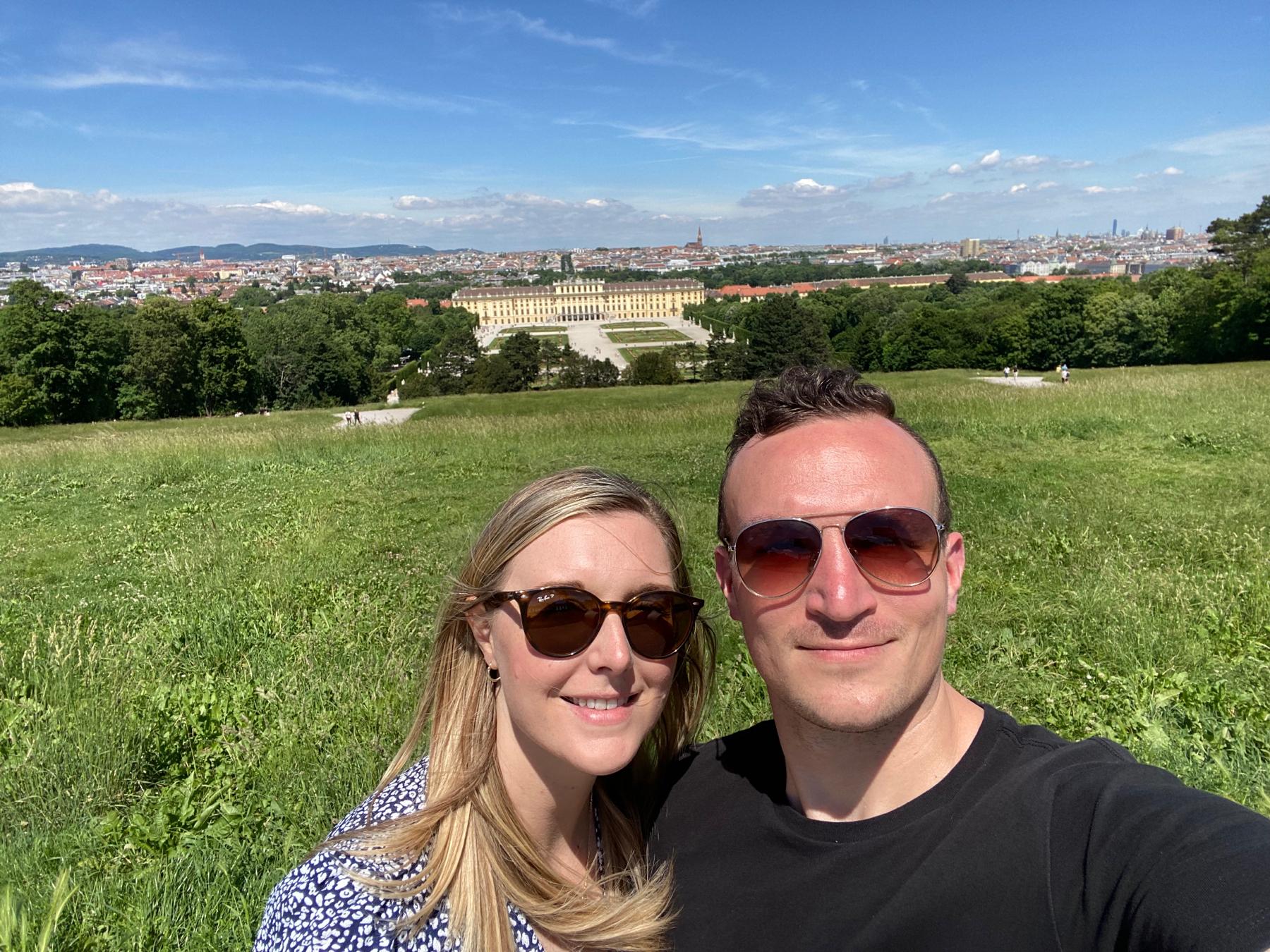 Schönbrunn Palace in Vienna – had the best apple strudel here! May 2022.