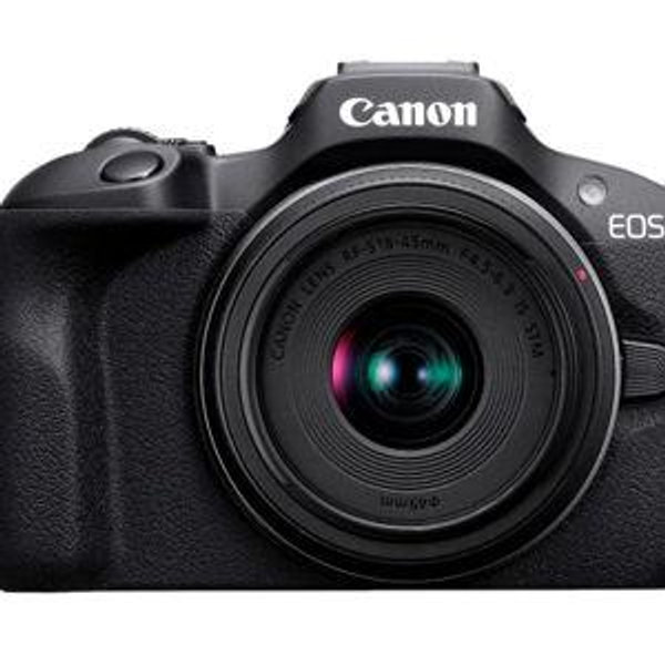 Canon - EOS R100 4K Video Mirrorless Camera with RF-S18-45mm f/4.5-6.3 IS STM Lens - Black