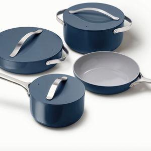 Caraway Ceramic Cookware Set - Navy 12 piece set