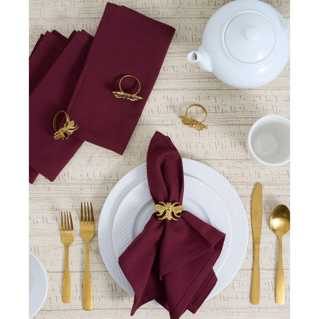 Design Imports Bee Napkin Ring, Set of 4