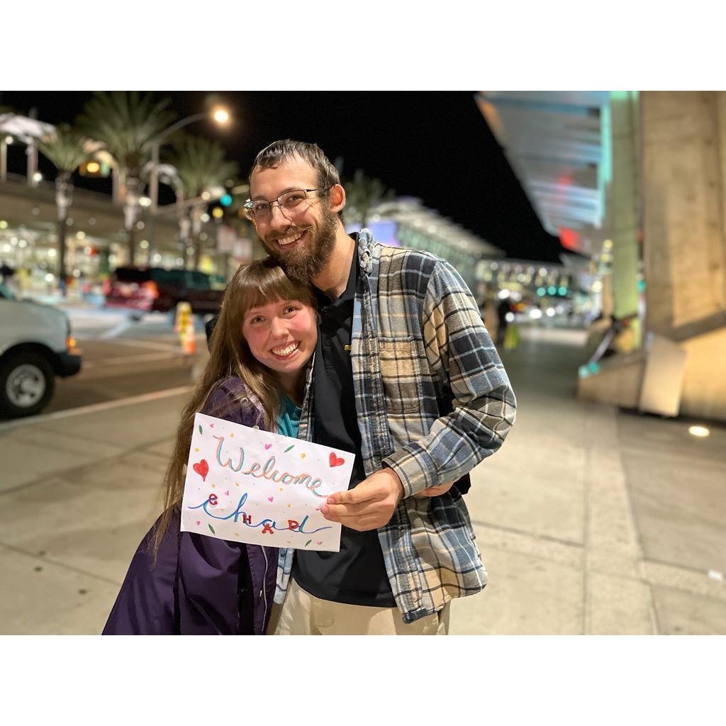 We meet in person for the first time after a month of zoom calls!