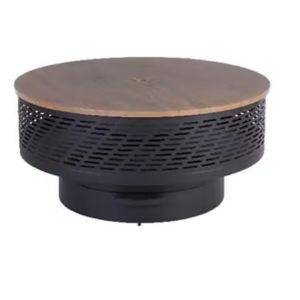 Fire Pit- Living Accents 35 in. W Steel Round Wood