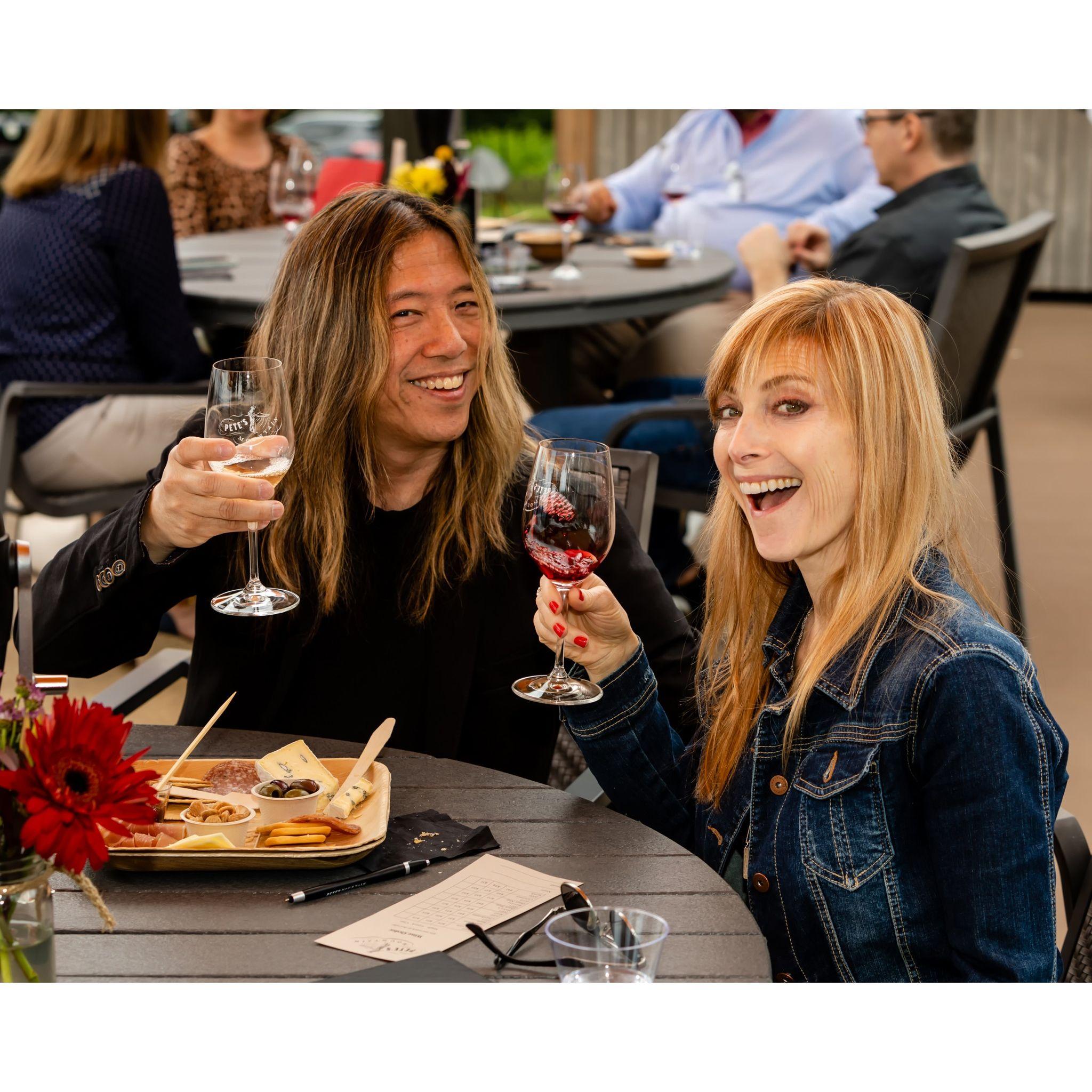 At a veterans' fundraiser at Pete's Mountain Winery (Aug?) 2023