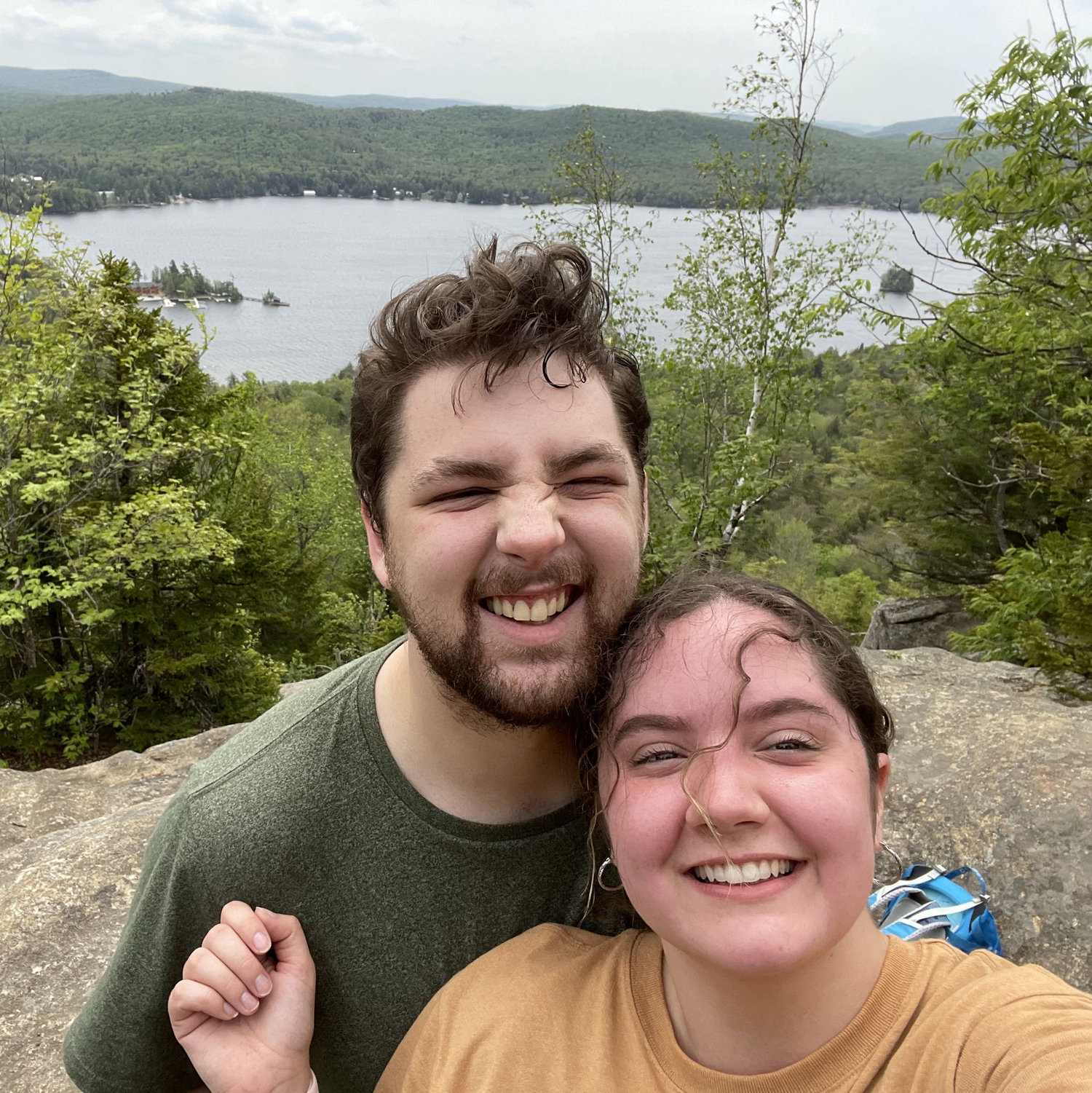 We climbed bald mountain