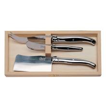 Jean Dubost 3 piece Stainless Cheese Knife Set