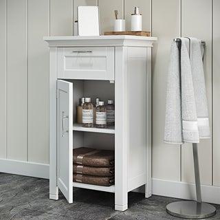 RiverRidge Somerset Collection Single Door Floor Cabinet, White