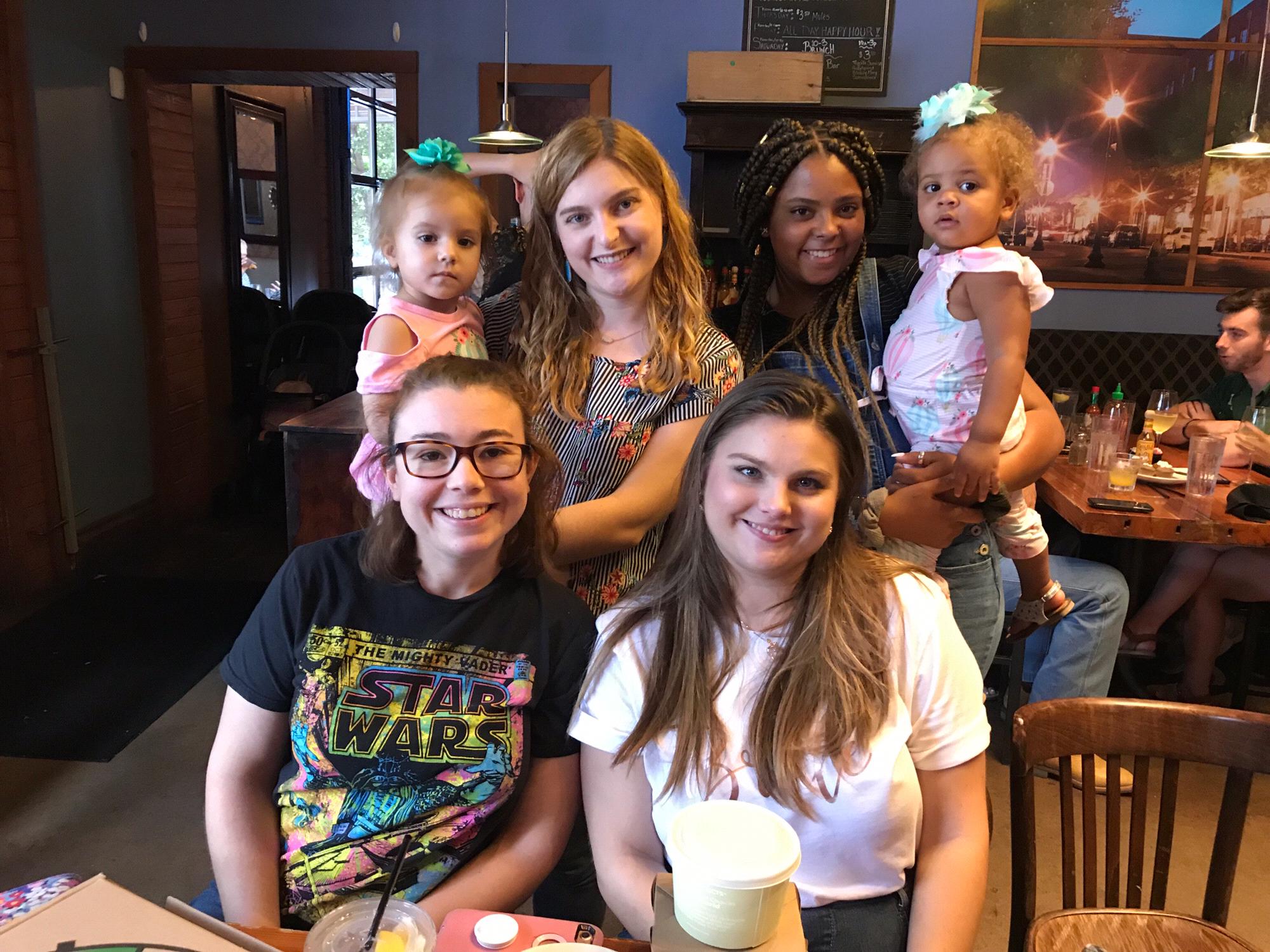 Brunch after a bridal appointment with the ladies of the wedding party