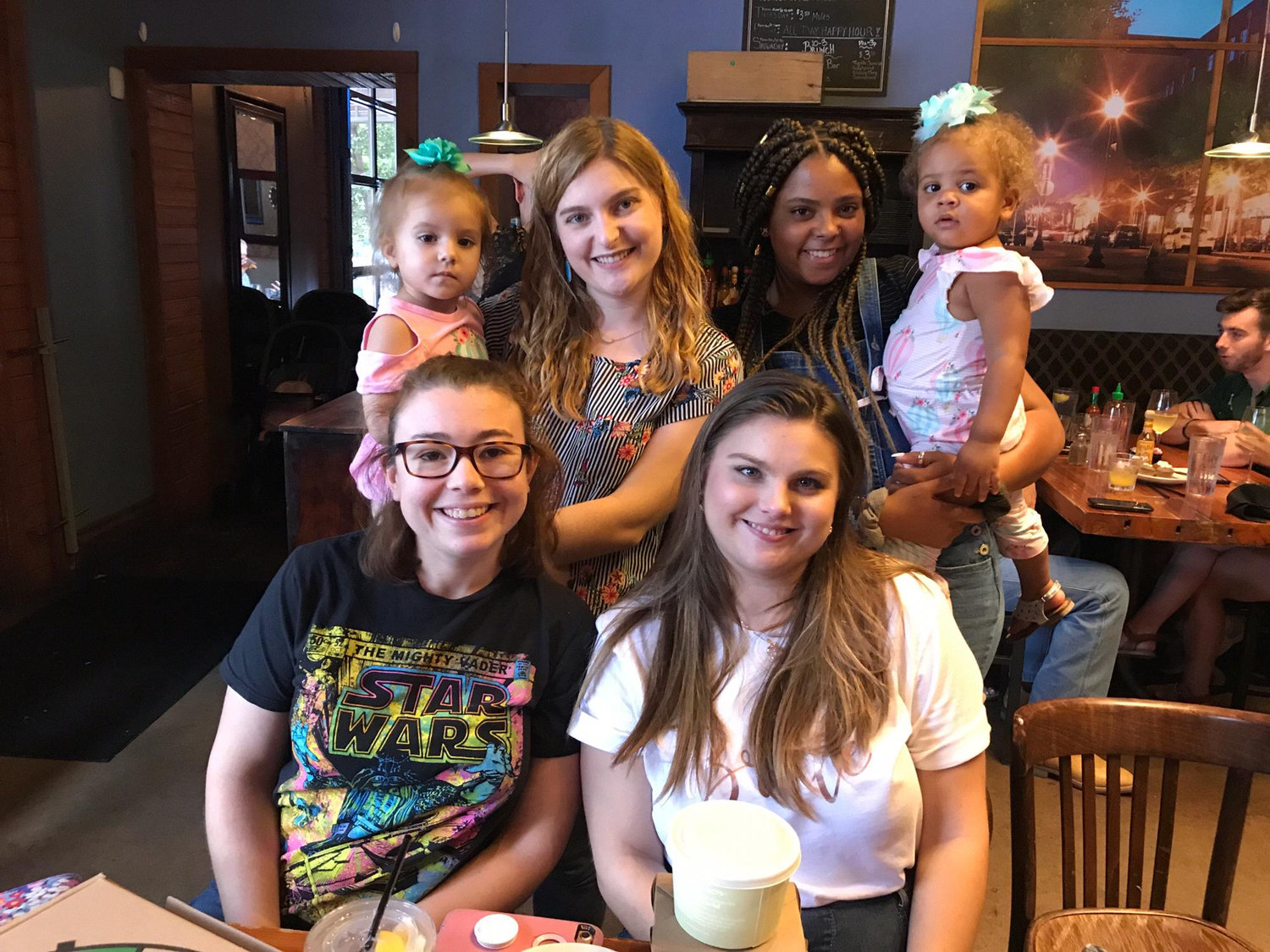 Brunch after a bridal appointment with the ladies of the wedding party