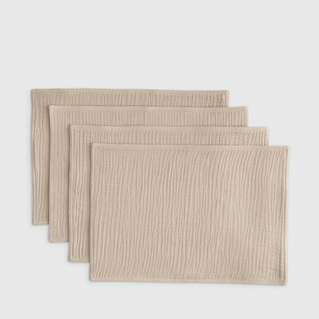 Organic Cotton Gauze Placemats - Dune
