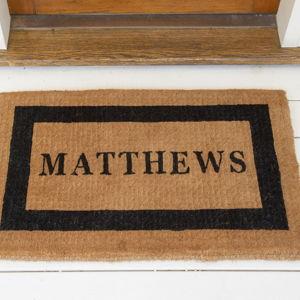 Personalized Framed Doormat