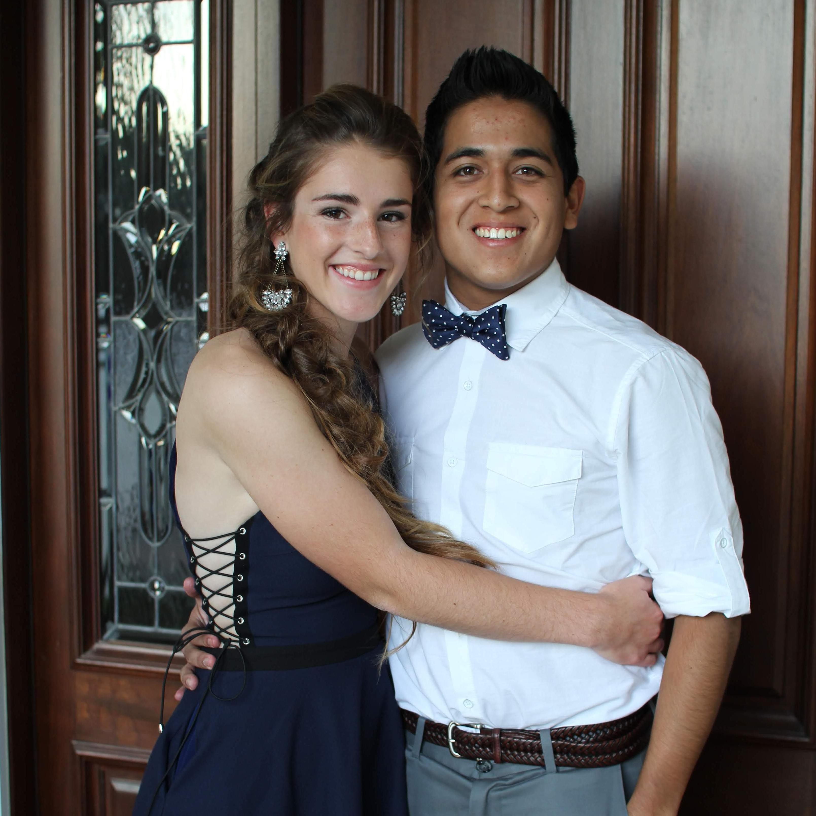 Our first school dance together!