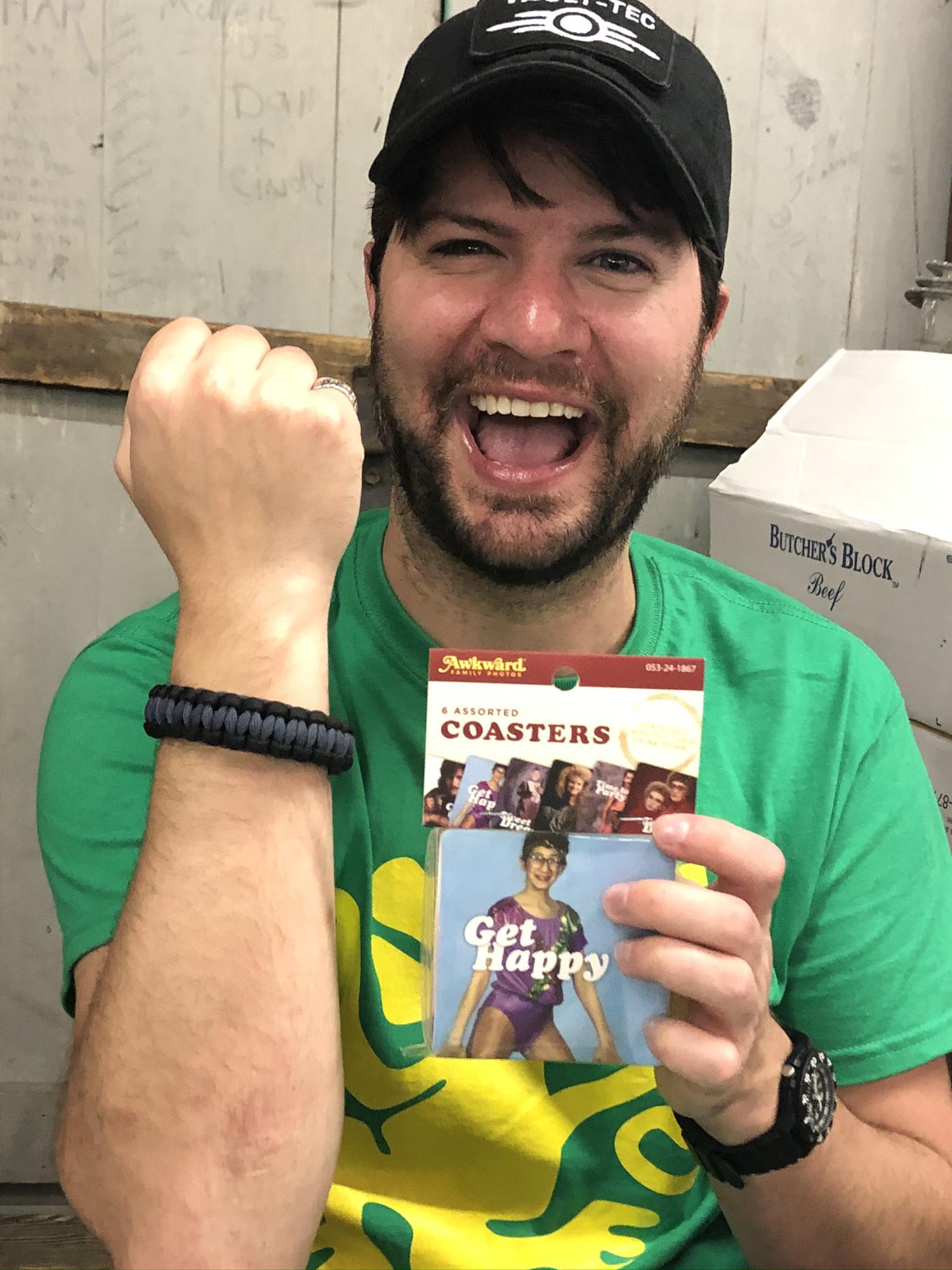 I think he truly did get happy!