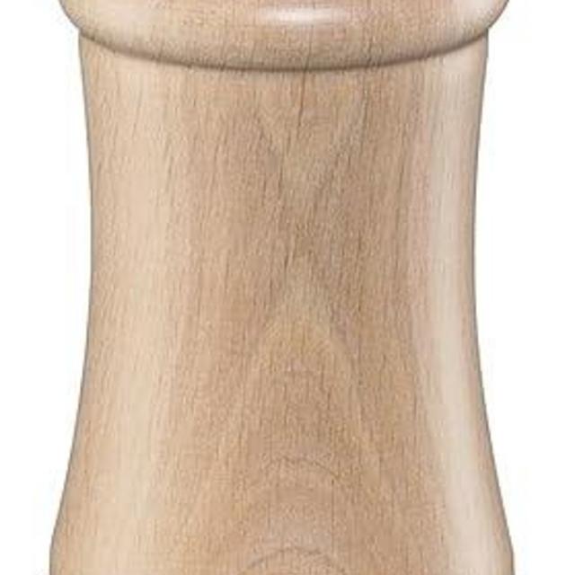 Zassenhaus Berlin Wood Pepper Mill, Refillable Pepper Grinder, 7.1 Inches (Natural)