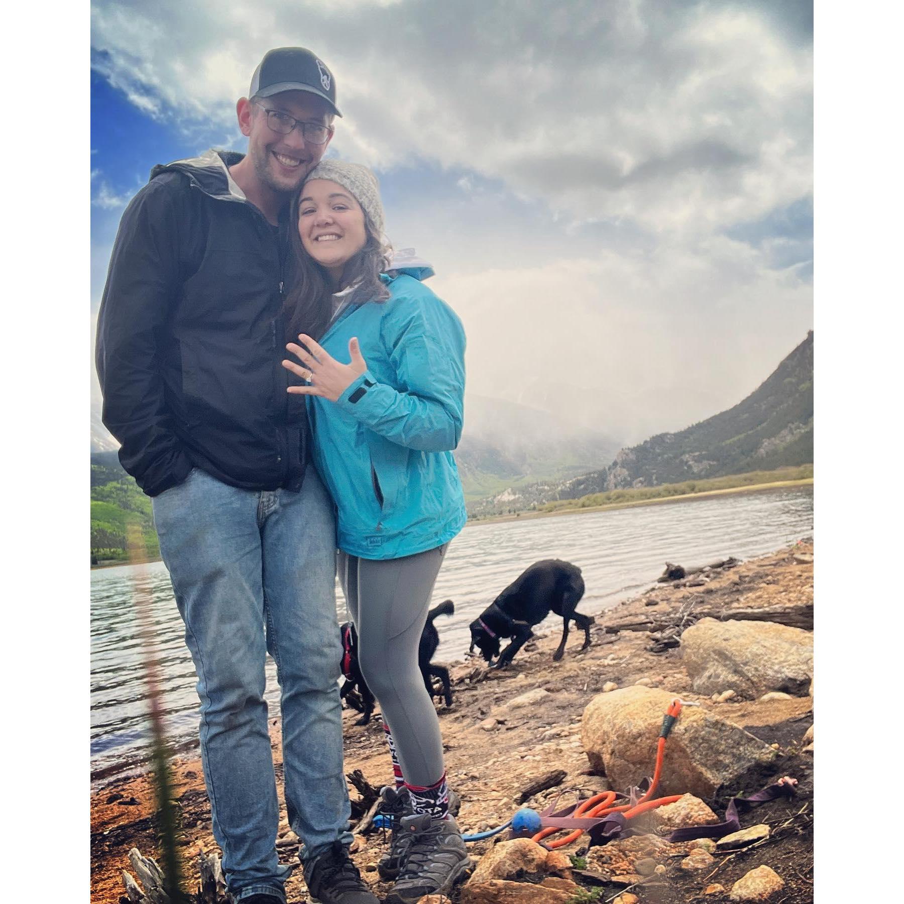 The day we got engaged!