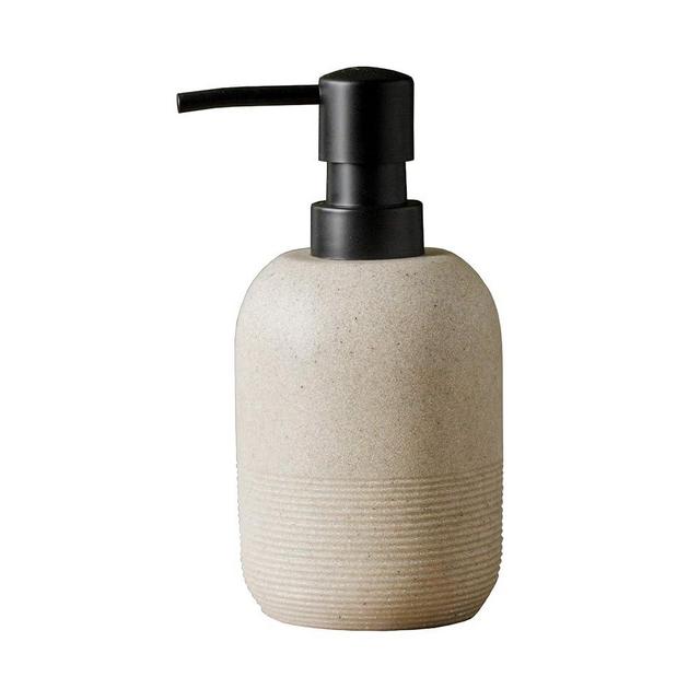 GalDal Soap Dispenser Beige,Hand Soap Lotion Dispenser for Bathroom Countertop,Soap Dispenser for Kitchen Sink.