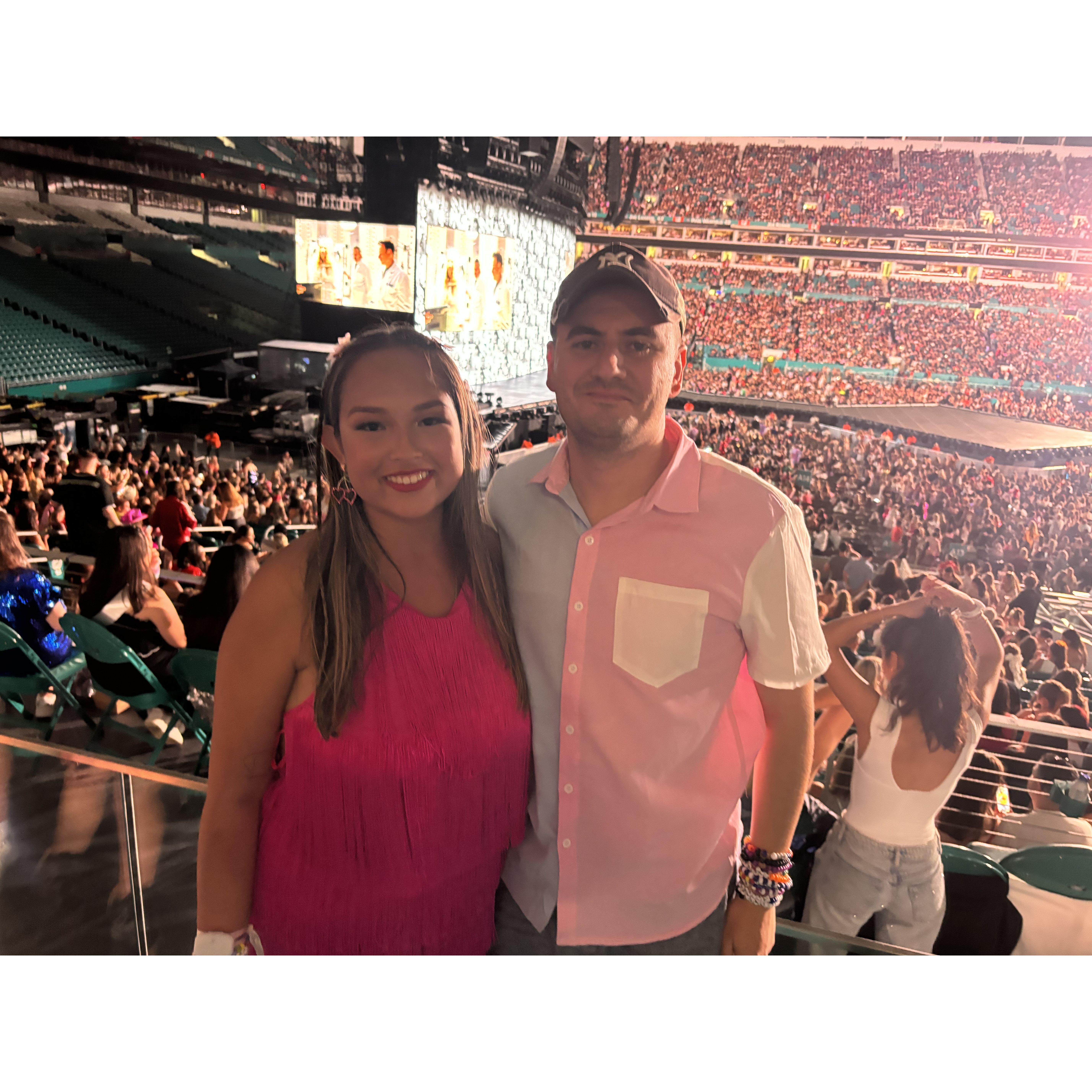 The time when Lya took Mike to see the best show ever! Wish you could be at our wedding Taylor Swift.
