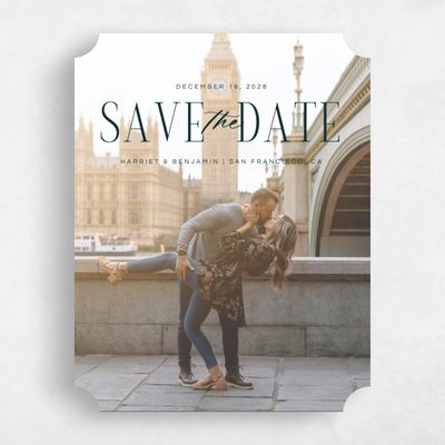 Dark Emerald, Green Wedding Save the Date - Malina Photo