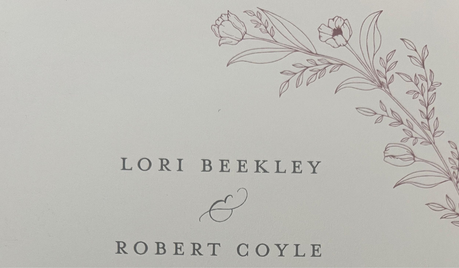 The Wedding Website of Lori Beekley and Robert Coyle
