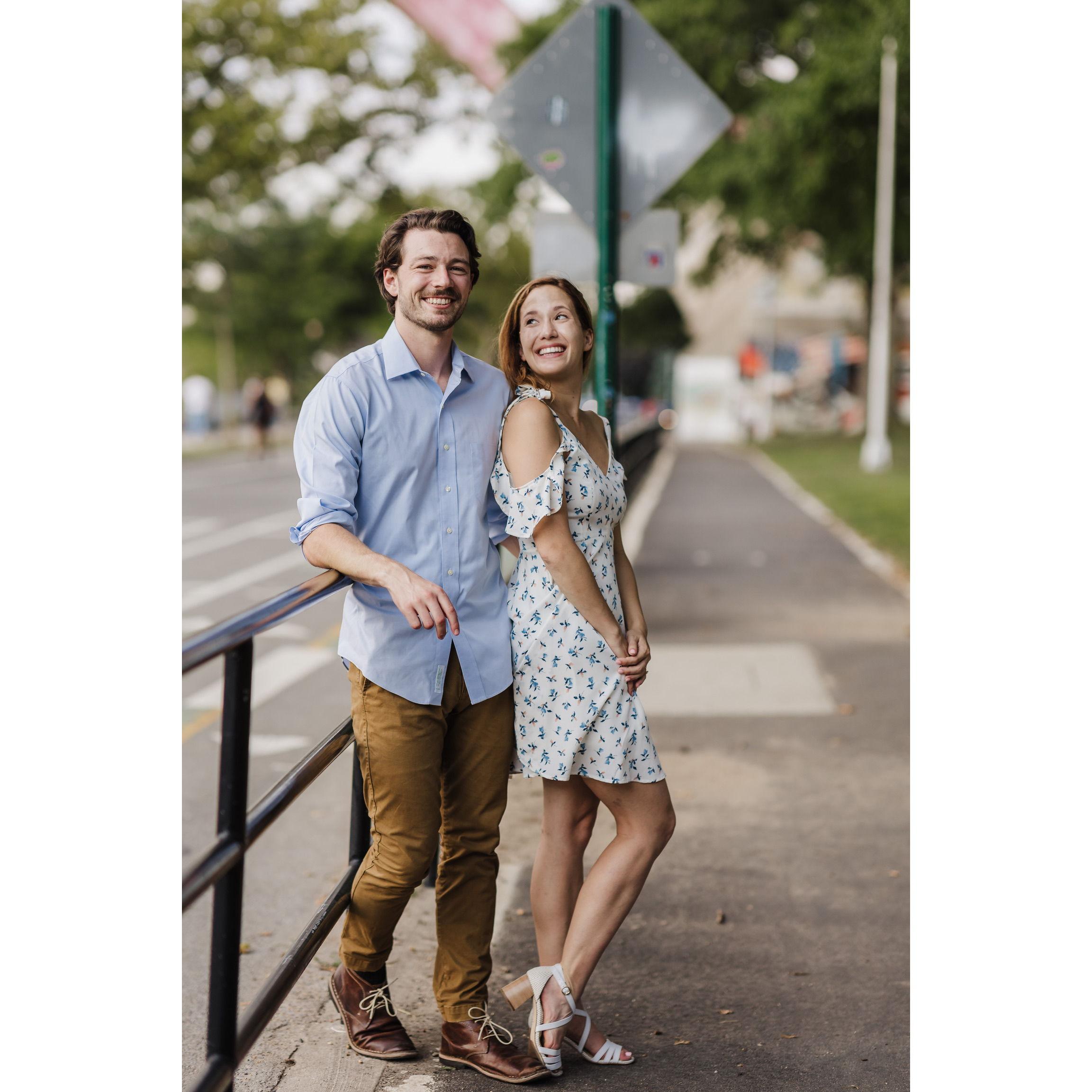 Where Spencer taught Rachelle how to truly ride a bike