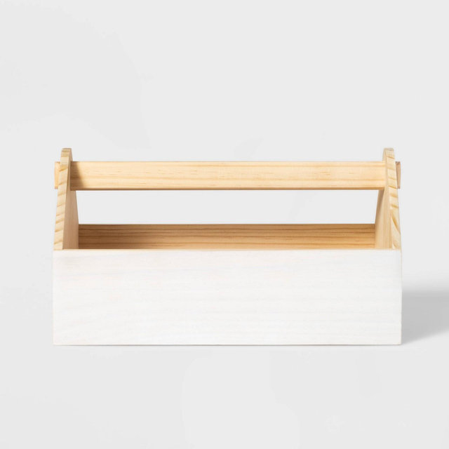 Wood House Caddy White - Pillowfort™