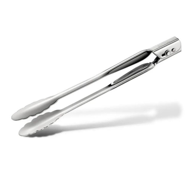 Stainless Steel Locking Tongs, 12 inch