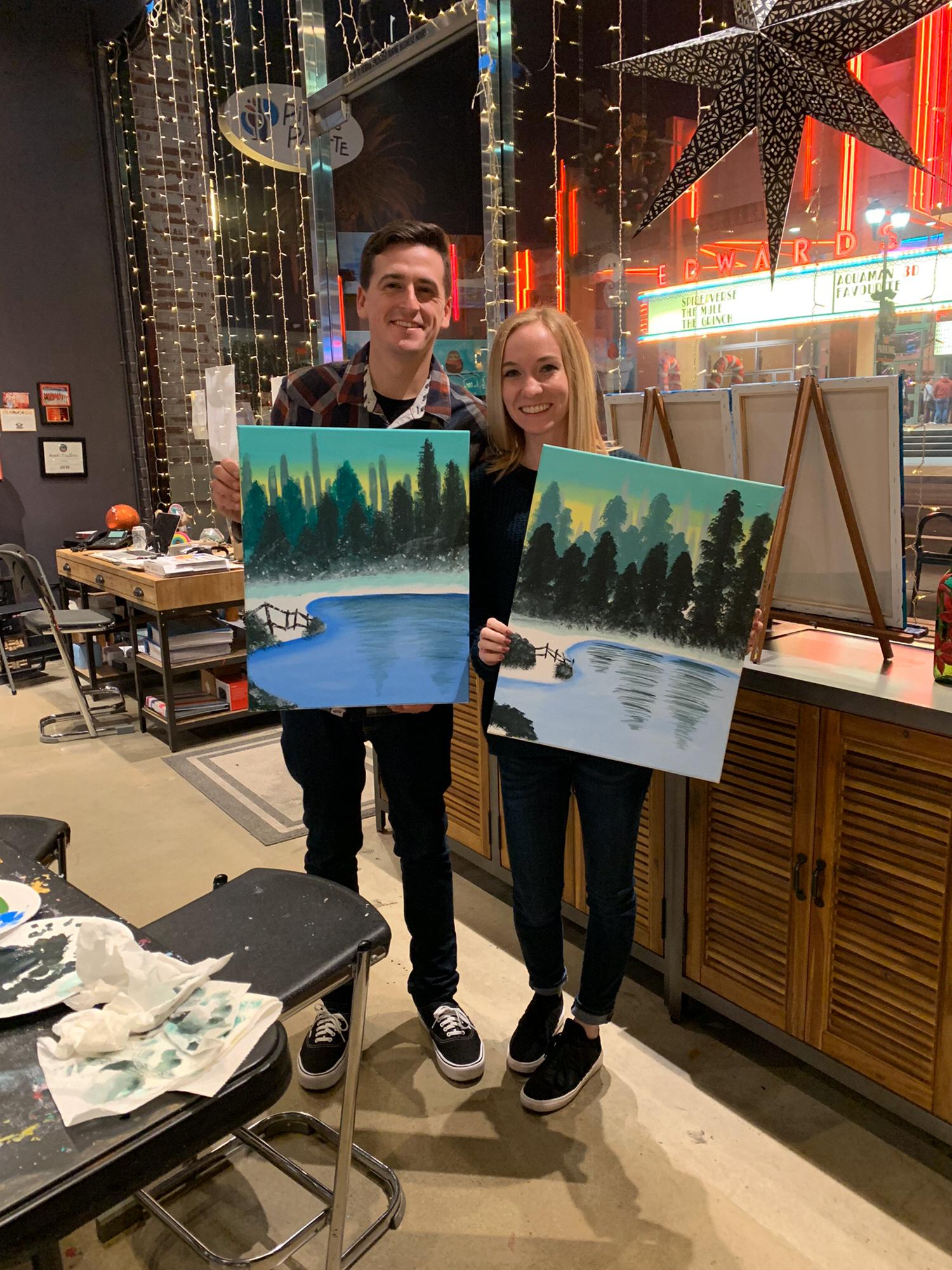 Wine and Paint Date 2018