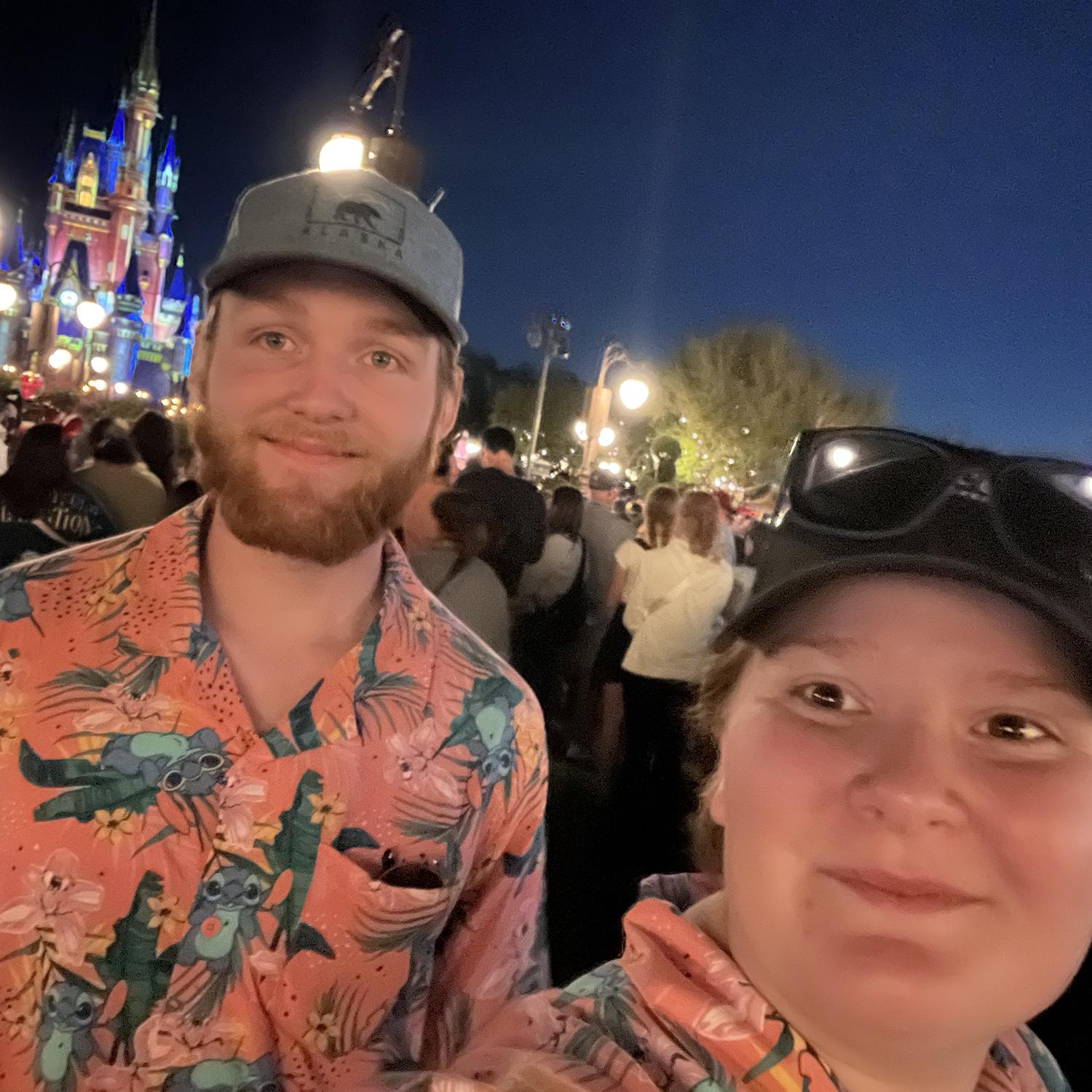 In front of the Castle