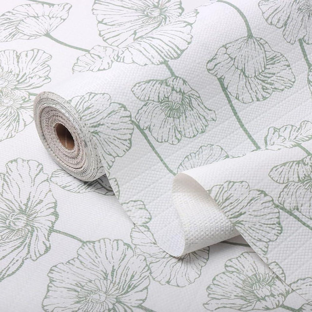 Quttisay Shelf Liner for Kitchen Cabinets Non Adhesive Kitchen Drawer Liner,Non-Slip Lotus Cabinet Liner Shelf Paper,Pantry Shelf Liners for Cabinets Dresser Cupboard Liner Decorative 15.7In x 10FT