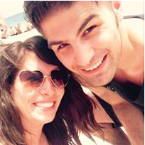 We love to visit our friends that have moved away. Here we are at the beach in LA visiting one of our groomsman.