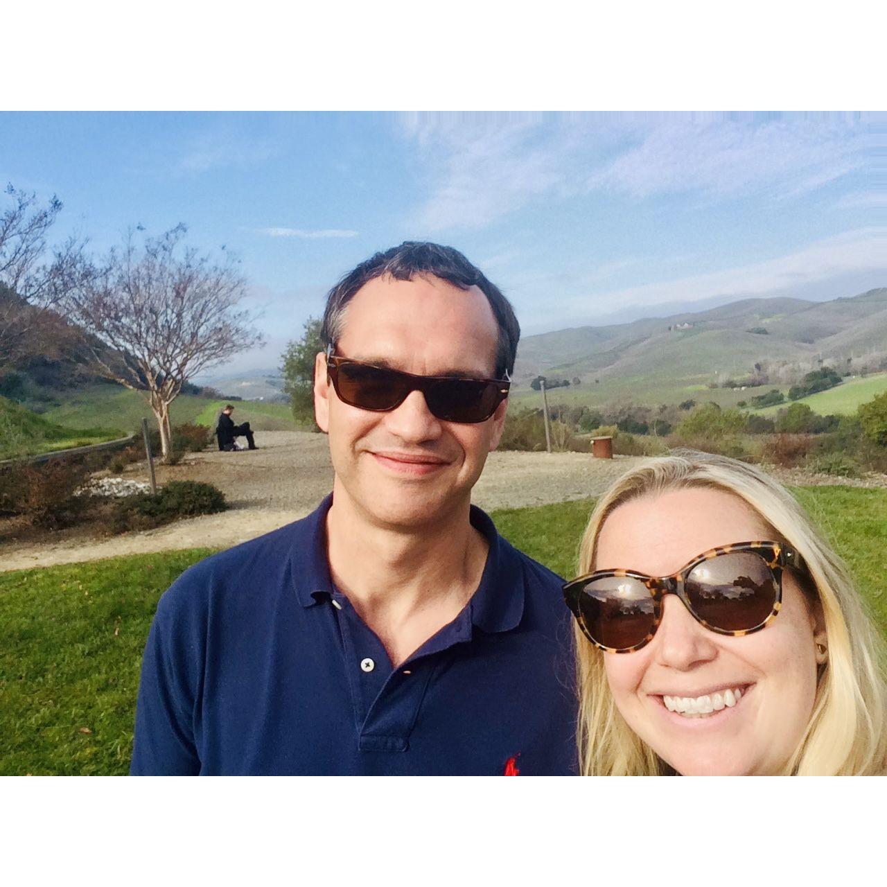 Our first photo together! Napa Valley