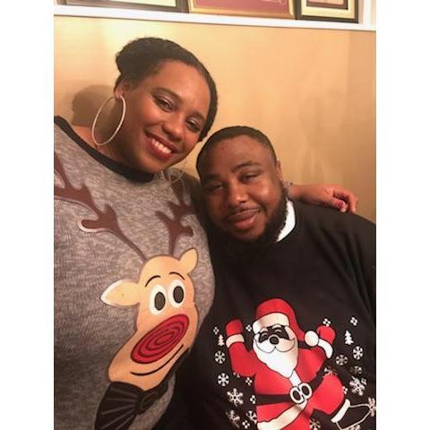 Our first Christmas where he met some of my family members.